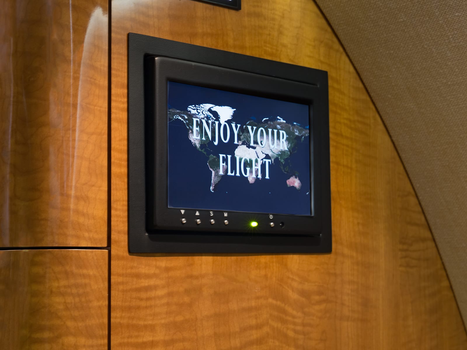 A navigation screen in a Priority Jet Cessna Citation