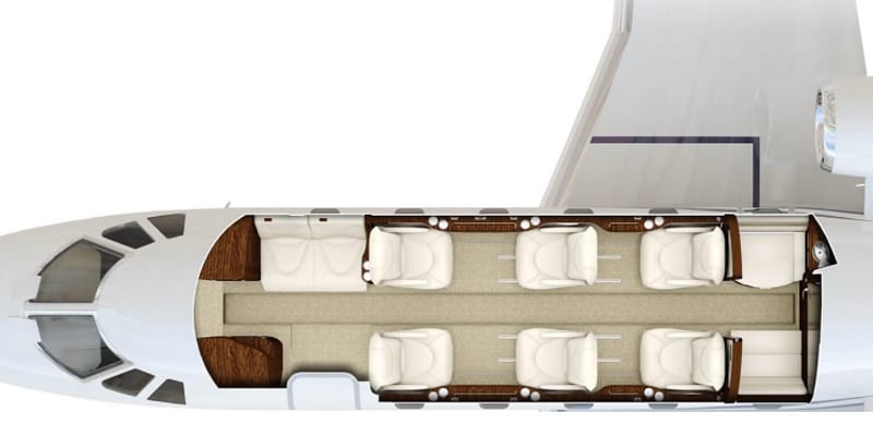 A seating Charter for a Priority Jet Cessna Citation